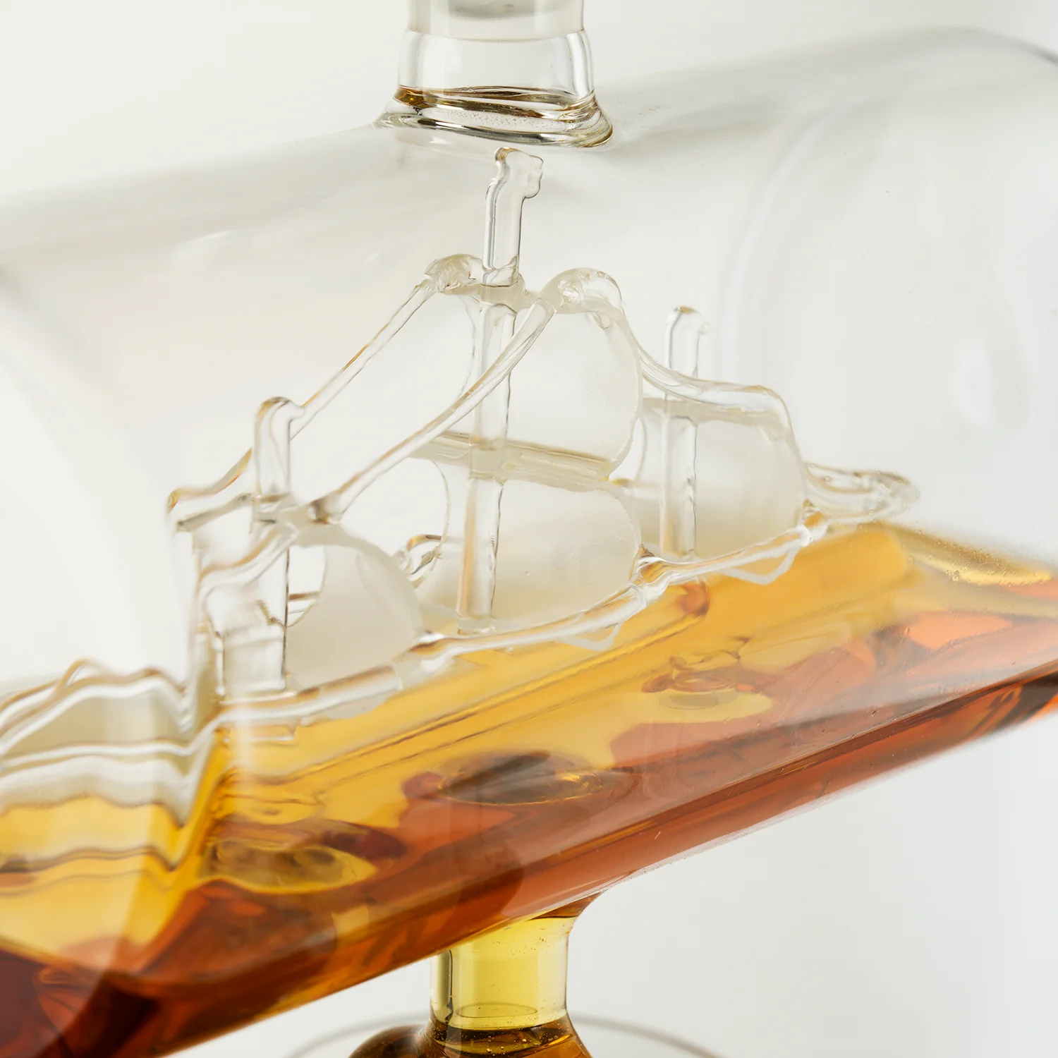 Whiskey & Wine Decanter Gifts for Men & Dad, Ship Decanter 1000ml, Set with 4 Globe Drinking Glasses - Cool Liquor Dispenser for Home Bar Unique Birthday Gift Ideas from Wife, Daughter, Son Present - Image 5