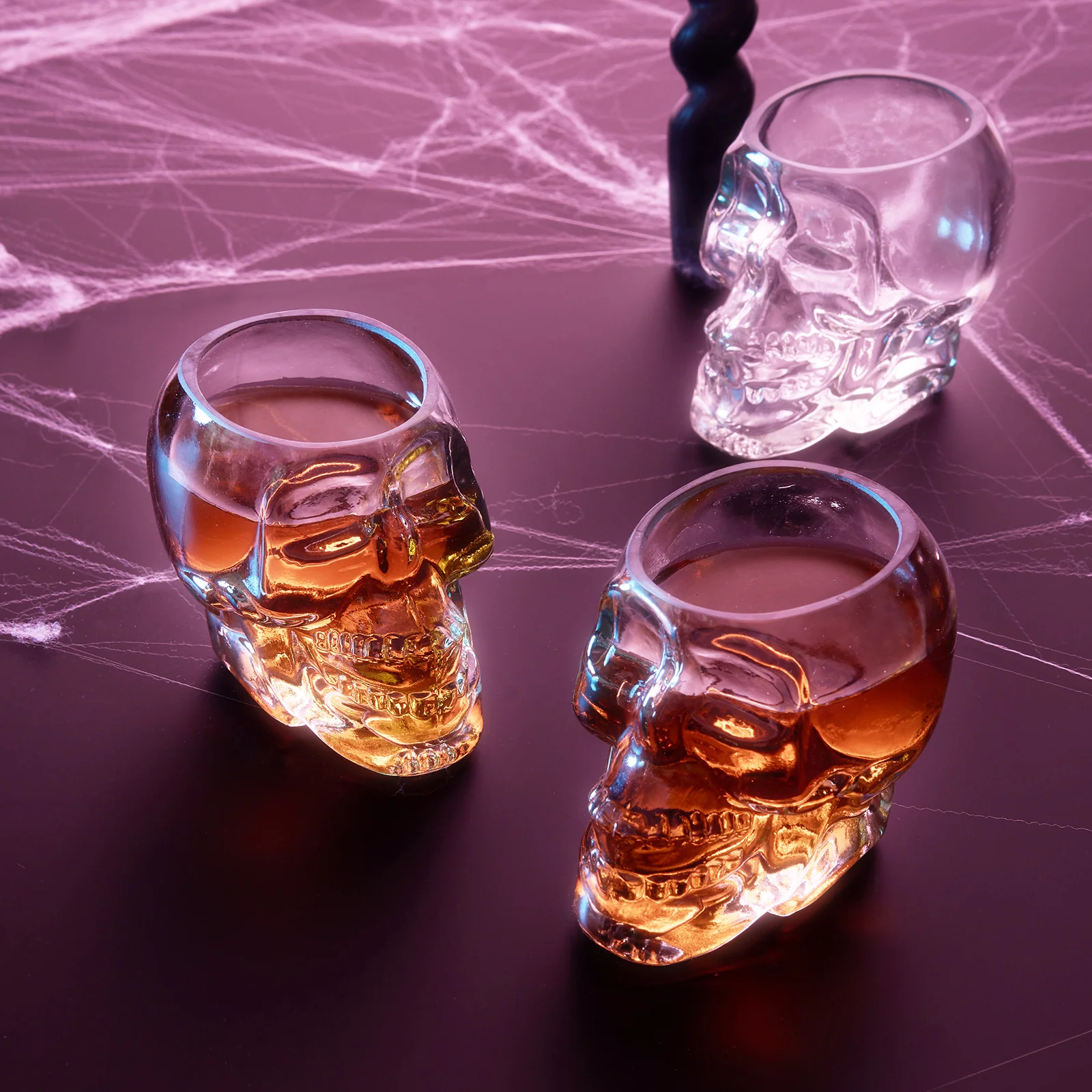 Skull Shot Glasses Set of 6 by The Wine Savant - 3oz Skull Glasses 3" H - Goth Gifts, Skull Gifts, Skull Decor, Skeleton Decor, Skull Shaped Glasses, Perfect for Halloween Themed Parties! - Image 3