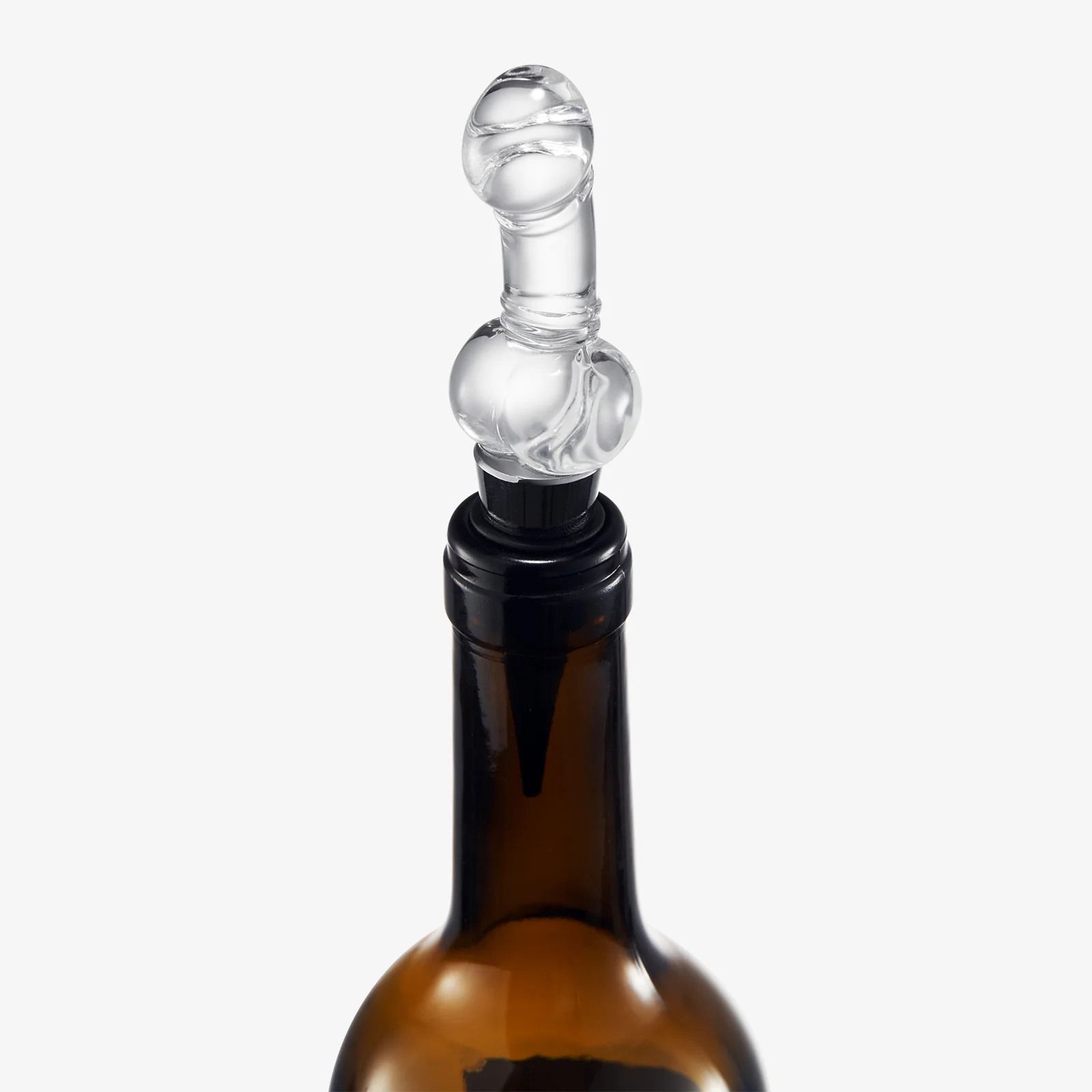 Unique Wine Bottle Stopper - Funny Wine Cork Beverage Bottle Sealer, Peni Shaped Gag Gift For Wine Connoisseur & Lover, Reusable Glass Sealing Plug, Silicone Bottle Cap For Bachelorette, Her, Him - Image 3
